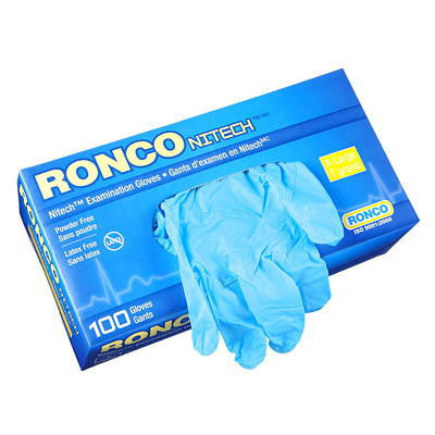 Blue Nitrate Disposable Gloves Ronco
